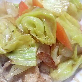 豚肉と野菜のお好みソース炒め